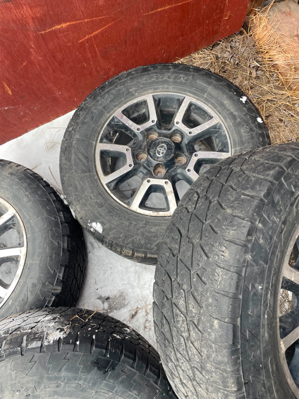 4 -18 inch Toyota OEM TRD OFF Road rims with tires in Tires & Rims in Prince George - Image 2