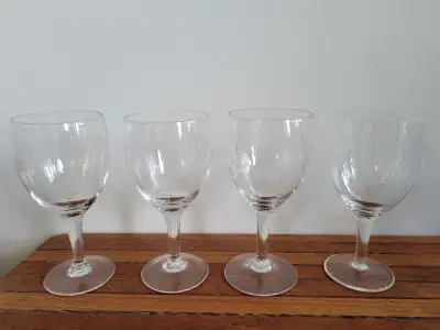 Vintage etched wine glasses, View more