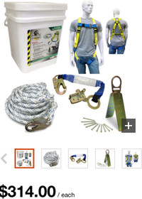 Fall protection kit. Used once. 