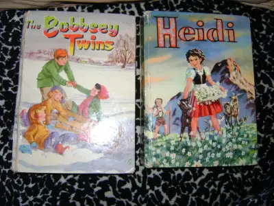 TWO OLD BOOK FROM THE 1950...THE BOBBSEY TWINS AND HEIDI, View more
