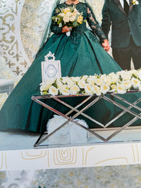 Nikah green wedding dress