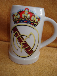 Real Madrid ceramic beer mug