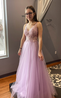 Simple and elegant prom dress 