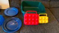 MISC CAMPING DISHES, ETC. LOT
