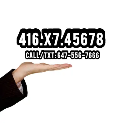 Easy To Remember Phone Numbers 416.X7.45678 Vip Phone Numbers, View more