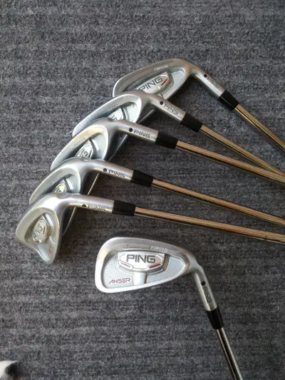 ping anser irons - 5-PW set - forged heads in very good condition - no dents/cracks - black dot - x-...