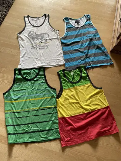 Men’s tank top shirts M & shorts size 32 EUC , View more