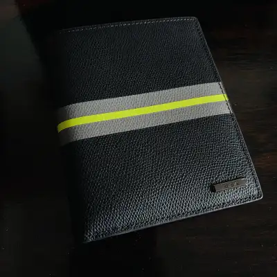 *New* $300+ Tumi Black Leather Passport Holder and Wallet, View more