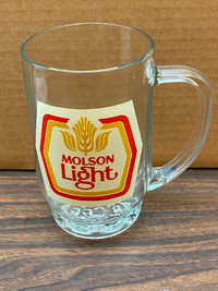 Breweriana - Beer Glass - Molson Light - mug