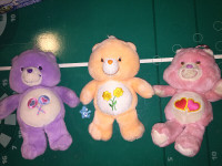 3 Care Bear Variety Pack 1979 Peach Singing 3x Bears Lot Talk