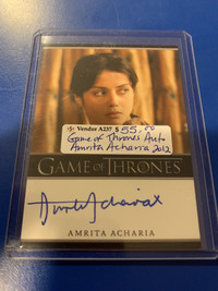 Game of Thrones AUTO Amrita Acharia 2012 Showcase 319