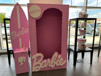 Barbie Box Photo Booth, Barbie Cake Stand, Barbie Surfboard