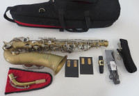 4 Eb Alto Saxophones in made USA by Selmer & Conn