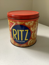 Vintage "Nabisco Ritz Crackers" 13 oz. Tin with Lid