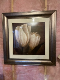White Tulip Picture Frame