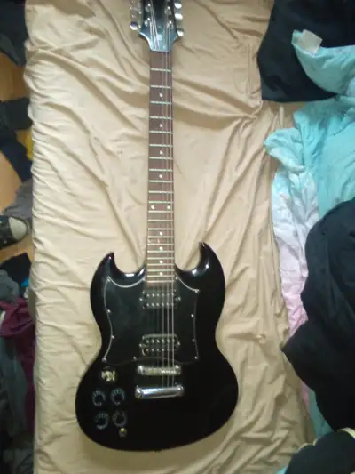 Left handed Epiphone SG electric guitar, View more
