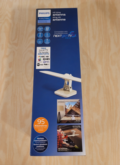 Philips SDV8412C/07 HD Wing Indoor/Outdoor TV Antenna, View more