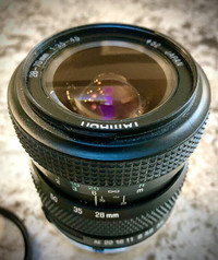 Tamron 28-70mm, f/3.5-4.5 zoom lens with NIkon/AI mount, filter!