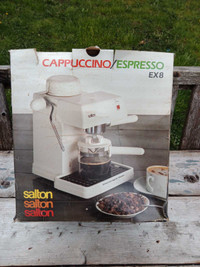 Never Used Vintage Salton Espresso Coffee Maker, White