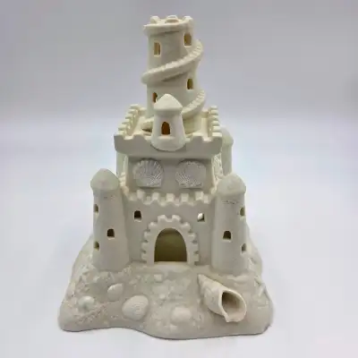 PartyLite Sand Castle Tealight Votive Holder P7306 Ceramic Nauti, View more