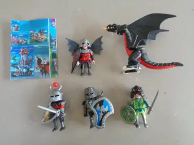 Playmobil : chevaliers et dragon, View more