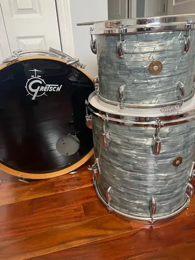 1966 Gretsch Round Badge Drum Kit, View more