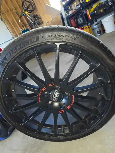 19 inch OZ Superturismo wheels in excellent shape with tires in fair shape. Off of VW Gulf R