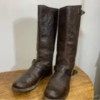 Frye for coach leather boots (femme)