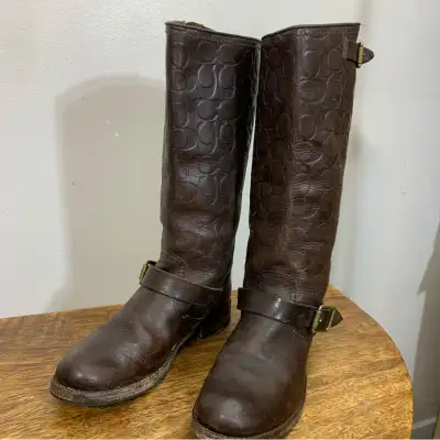 Frye coach boots deals