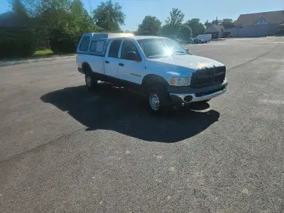 Selling an 04 Dodge Ram 2500 diesel. It is automatic, has 4x4, long box with cap, crew cab 4 door. H...