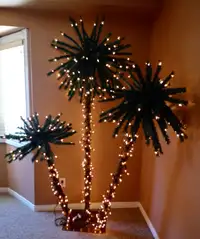 Tropical Lighted Palm Tree For Indoors Or Outdoor Patios