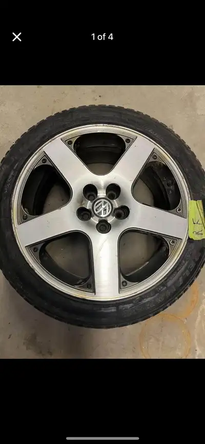 They are 17 inch rims. 4 rims, 2 tires are good and 2 aren’t. 225/45R17 Firestone. OBO. pick up in i...