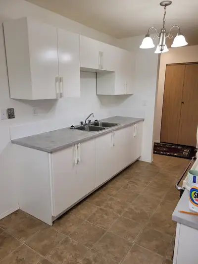 Yes it is available. Large 2 bedroom apartment with newer flooring, new kitchen, lighting and paint....