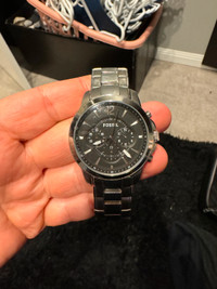 Men's Fossil Chronographic Stainless Steel Watch