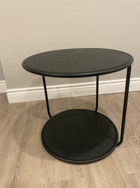 Bouclair side/end table - black wood finish 