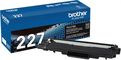 Brother Genuine TN227BK Laser Printer Toner, Black DELIVERS SUPERIOR LASER PRINT QUALITY. Brother Ge...