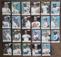 VINTAGE 1982 MONTREAL EXPOS BASEBALL CARDS / CARTES  (23 total)