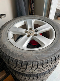 17” Alloy rims with Toyo Observe winters! Lots of life left!