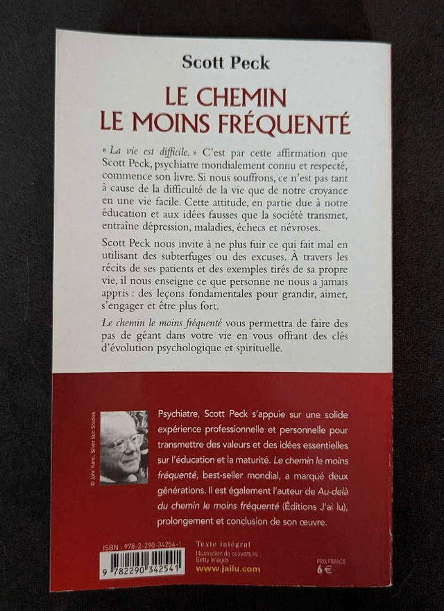 Le chemin le moins fréquenté de Scott Peck  dans Essais et biographies  à Longueuil/Rive Sud - Image 2