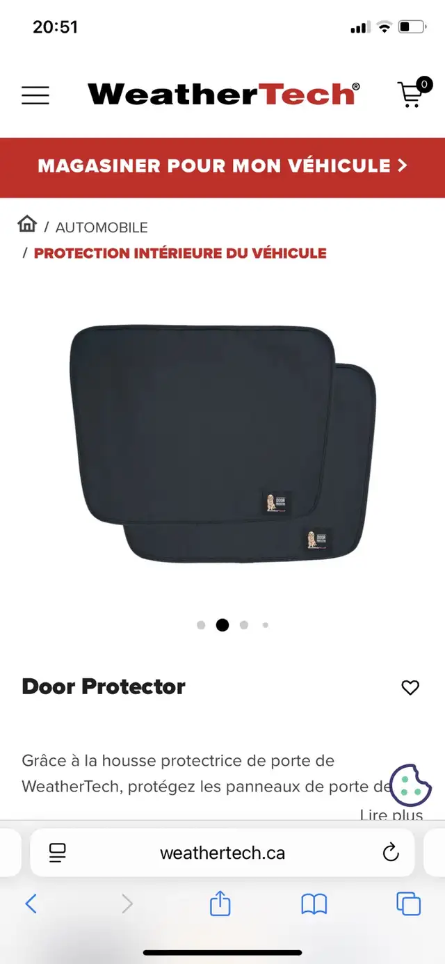 Housse protectrice de porte deWeatherTech in Auto Body Parts in Longueuil / South Shore - Image 3