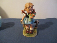 1950S GIFTCRAFT PORCELAIN-LITTLE GARDENER GIRL-JAPAN-VINTAGE!