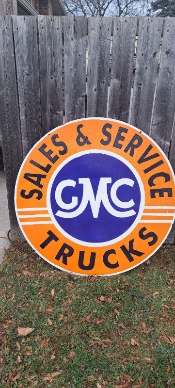 GMC TRUCKS PORCELAIN SIGN in Other in Cambridge - Image 2