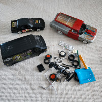 Vintage 5 Plastic Muscle Model Cars for Parts