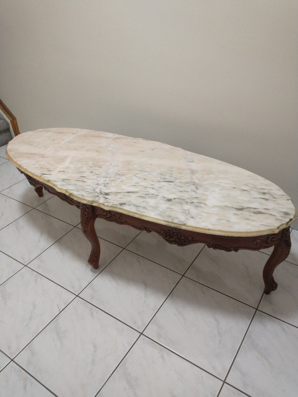 Marble Vintage Coffee Table and 2 Side Tables Coffee Tables City of