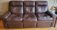 Leather sofa made in Canada