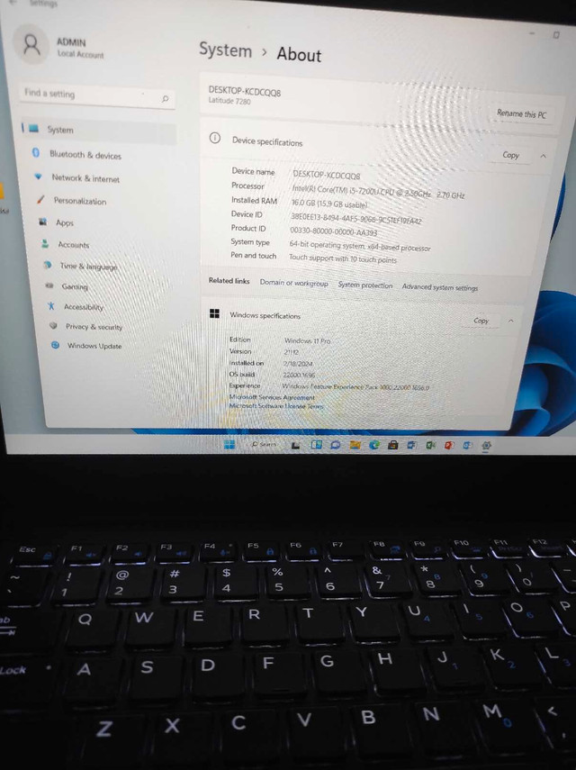 Dell ultra portable touchscreen laptop 12.5 inch in Laptops in Calgary - Image 4