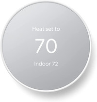 Google Nest Thermostat - Smart Thermostat for Home - Snow