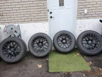 4 mags rtx infiniti q60 avec pneu toyo 255/55/19 sur pneu hiver