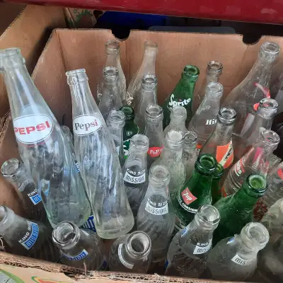 brown and white vintage bottles prices 5.00 and up, View more
