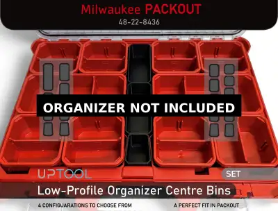 Milwaukee Packout Low-Profile Organizer Center Bins, View more